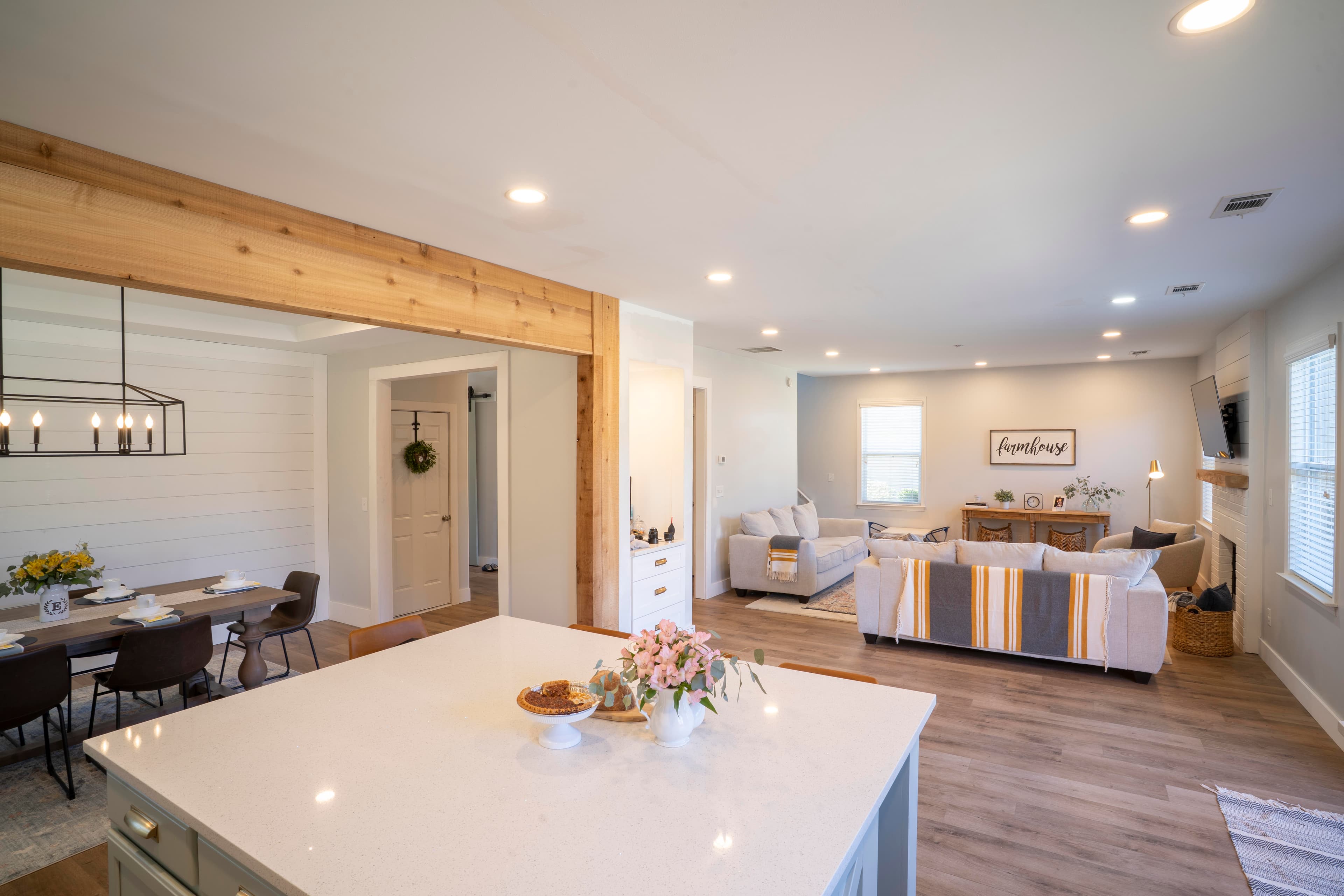Ceiling beams showcase